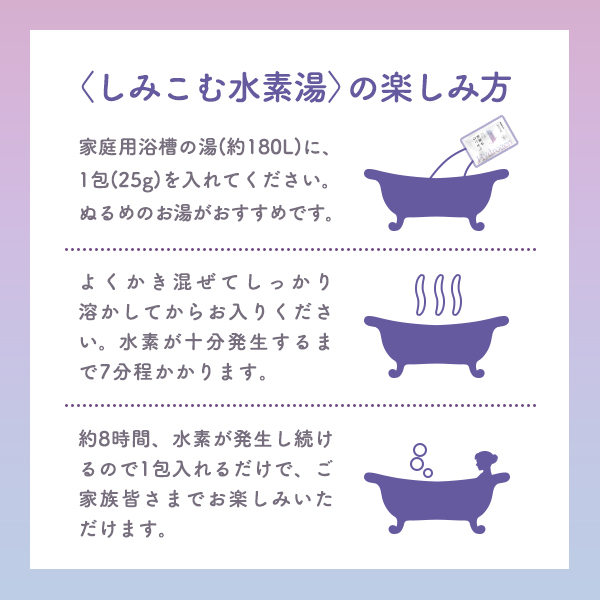水素湯 入浴剤 水素 浴用剤 ひのき しみこむ水素湯 健康家族公式 5包入｜kenkou-kazoku｜11
