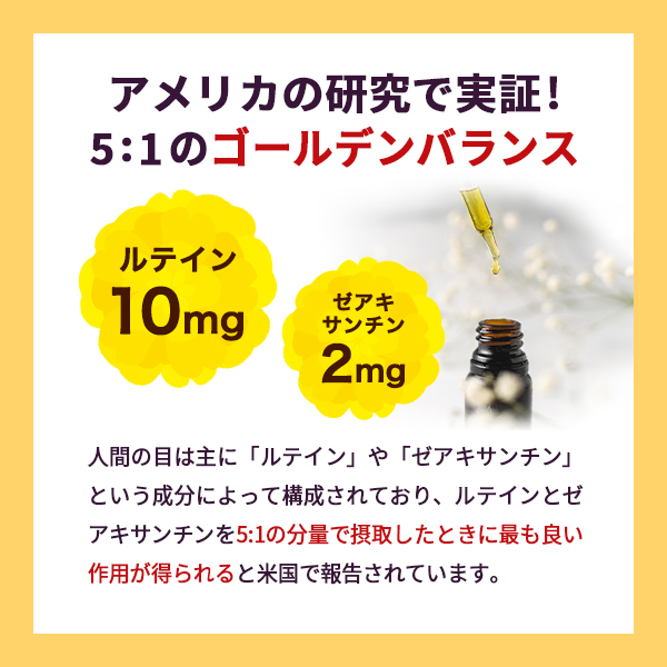 目の黄斑色素密度を上昇　アイルテインPlus　トキワ