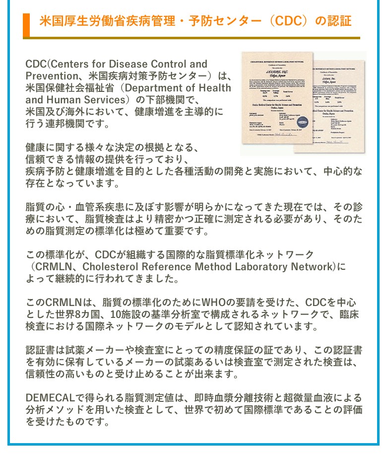 デメカル検査キットの信頼性