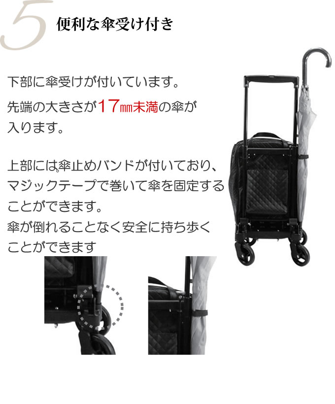 島製作所ショッピングカートメロディ　黒い合成皮革シルバーカー シルバーカー おしゃれ ショッピングカート メロディ スムーズST 島