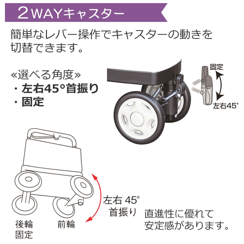 須恵廣工業 シルバーカー ウォーキングキャリー アイカートラブII 横
