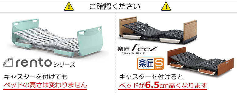 介護ベッド キャスター キャスター付きハイトスペーサー 4個1組