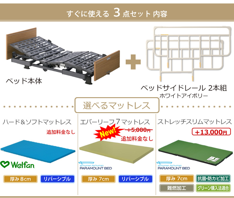 パラマウントベッド 介護ベッド クオラ Q-AURA 2モーター 木製ボード