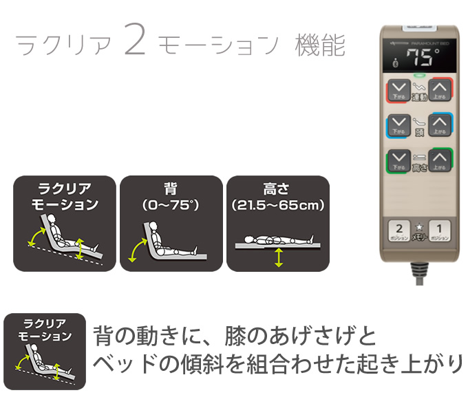パラマウントベッド（PARAMOUNT BED） 電動ベッド 幅100cm 楽匠