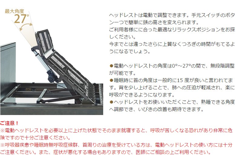 電動ヘッドレスト