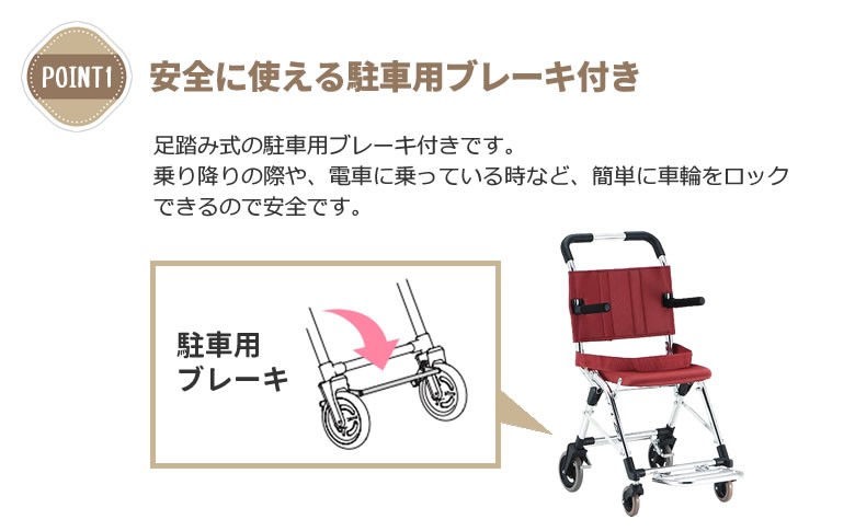 MATSUNAGA 簡易車椅子 折たたみ式車椅子 松永製作所 MV-2 アルミ