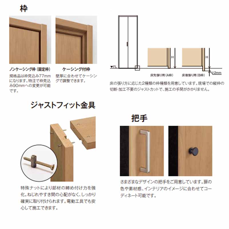 ラシッサ ラシッサS LAA クローゼット片開き戸 0420（w437mm×h2023mm