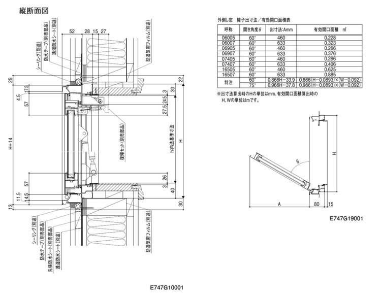 LIXIL 外倒し窓 16505【W1690×H570】 排煙窓 アルミサッシ デュオPG 複層ガラス リフォーム リクシル 排煙窓 DIY