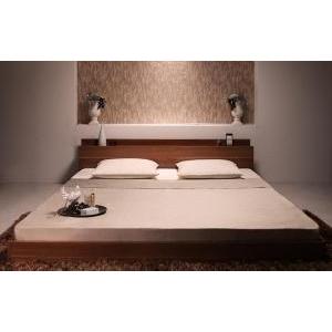 棚・コンセント付きフロアベッド 国産カバーポケットコイルマットレス付き セミダブル(48084円)