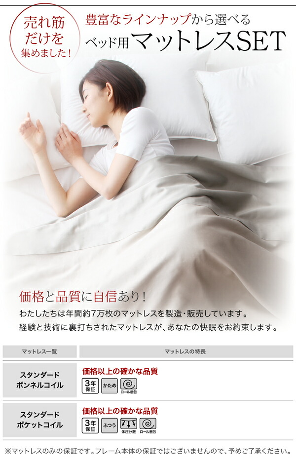 匿名配送 棚・コンセント付きフロアベッド スタンダードポケットコイルマットレス付き セミダブル 【CEG9050095372】(33084円)