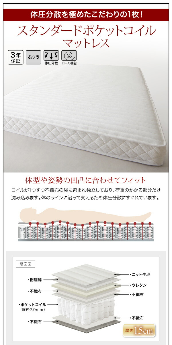 【海外 正規品】 棚・コンセント付き収納すのこベッド ベッドフレームのみ ダブル 組立設置付