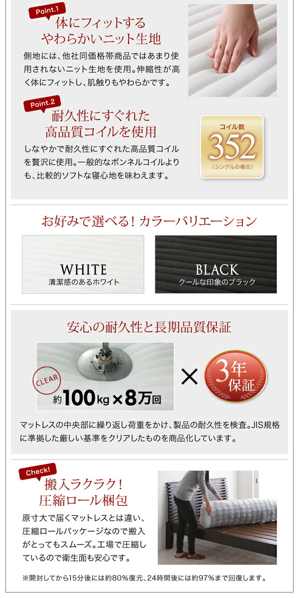 公式日本通販 ワイドレザーフロアベッド プレミアムポケットコイルマットレス付き キング(SS+S) 組立設置付