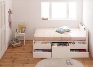 ベッド ダブルベッド ダブル ベット シングルベッド セミダブルベッド 薄型プレミアムポケットコイルマットレス付き セミシングル ショート丈 組立設置付(70479円)