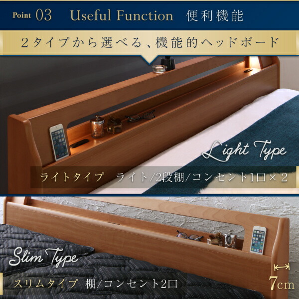 [即日発送] 高級アルダー材ワイドサイズデザイン収納ベッド ボンネルコイルマットレス付き スリムタイプ ダブル 【2727984657】(99726円)