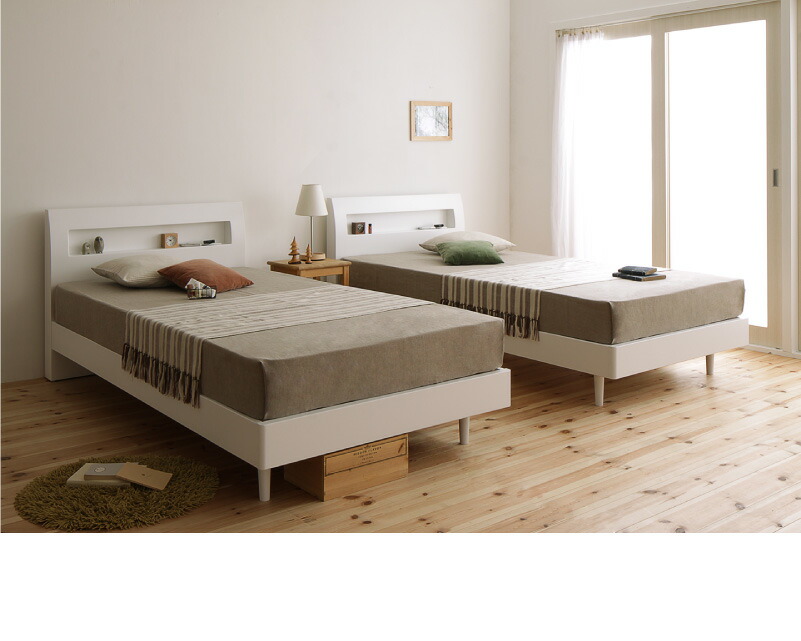割引コー ロングセラー おしゃれ デザインすのこベッド すのこ シングルベッド ベッド下 北欧 ナチュラル モダン かわいい 木製 木製ベッド 棚付き 棚 シングル