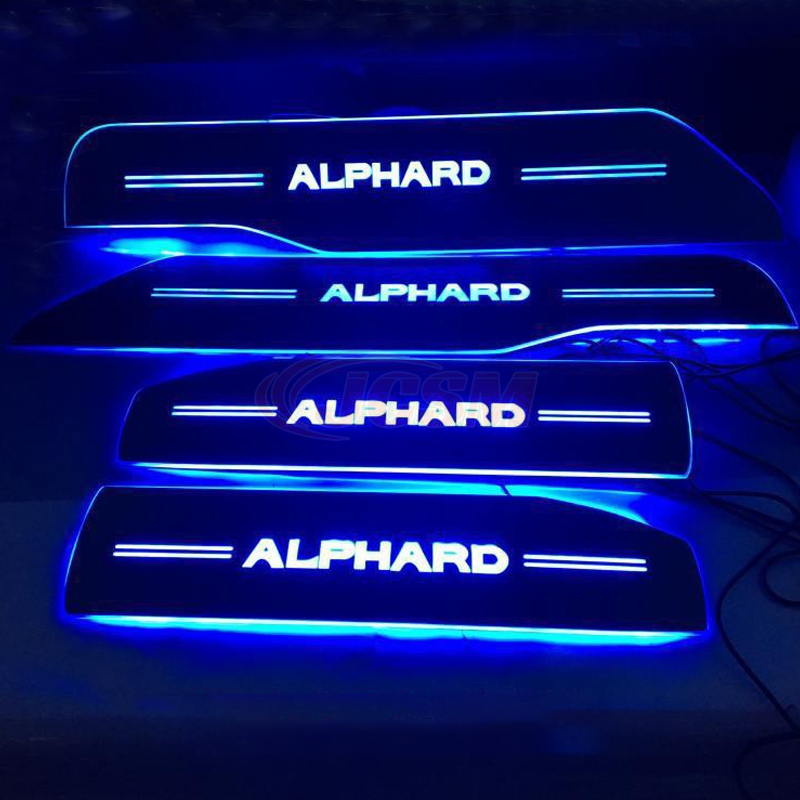 ALPHARD レインボーカラー スカッフプレート 4個セット アルファード