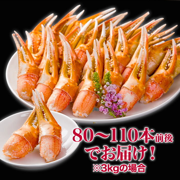 3kg ズワイガニ爪 ずわいがに爪 ズワイ爪 ズワイガニ爪肉 カニ爪