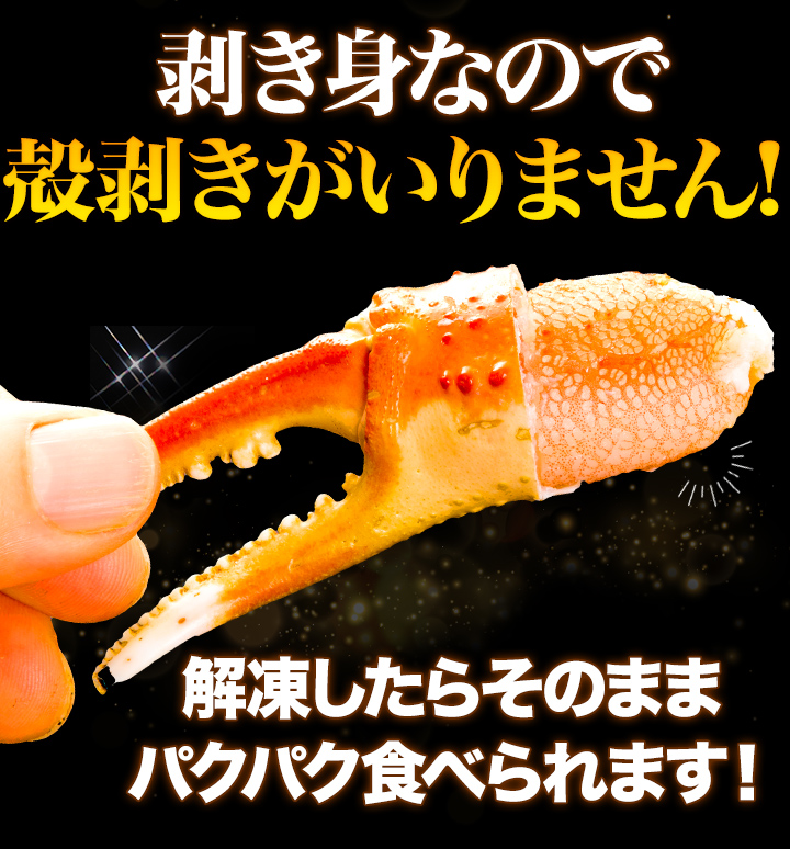 3kg ズワイガニ爪 ずわいがに爪 ズワイ爪 ズワイガニ爪肉 カニ爪