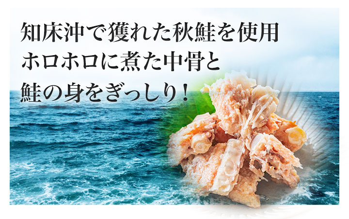 缶詰 鮭 北海道産「鮭の中骨水煮缶」 200g×24缶 サケ さけ 秋鮭 非常食