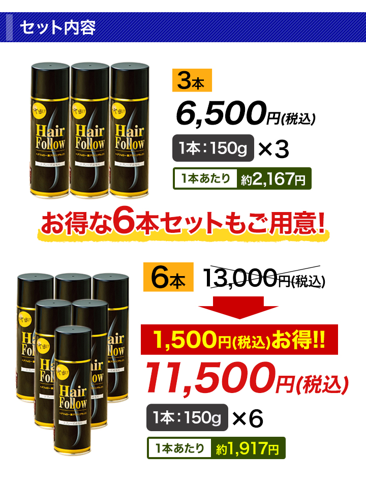 新品6本セット　ヘアフォロー　艶プラスチック（ブラック）スプレー式染毛料 新品6本セット ヘアフォロー 艶プラスチック（ブラック）スプレー式染