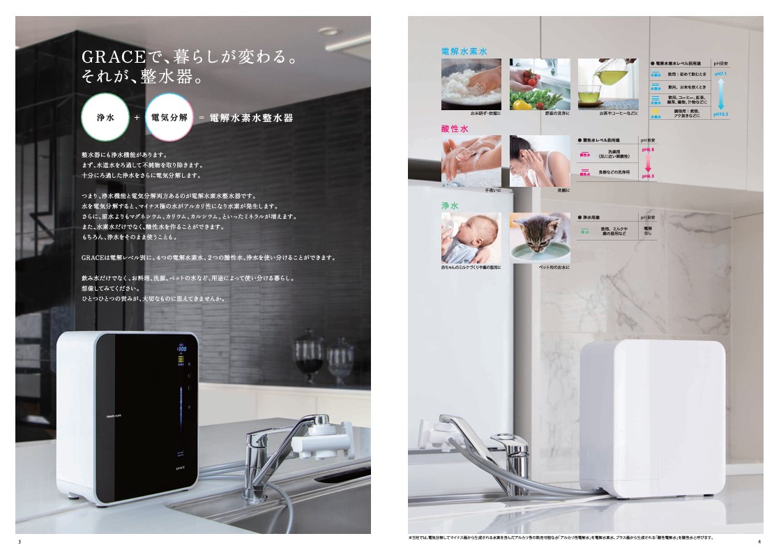 日本トリム】[GRACE]トリムイオン GRACE 電解水素水整水器 連続生成型