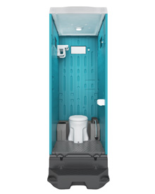 日野屋 日野興業】PE製 仮設トイレ ポンプ式簡易水洗タイプ 洋式 樹脂