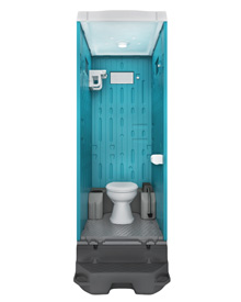 日野屋 日野興業】PE製 仮設トイレ ポンプ式簡易水洗タイプ 洋式 陶器