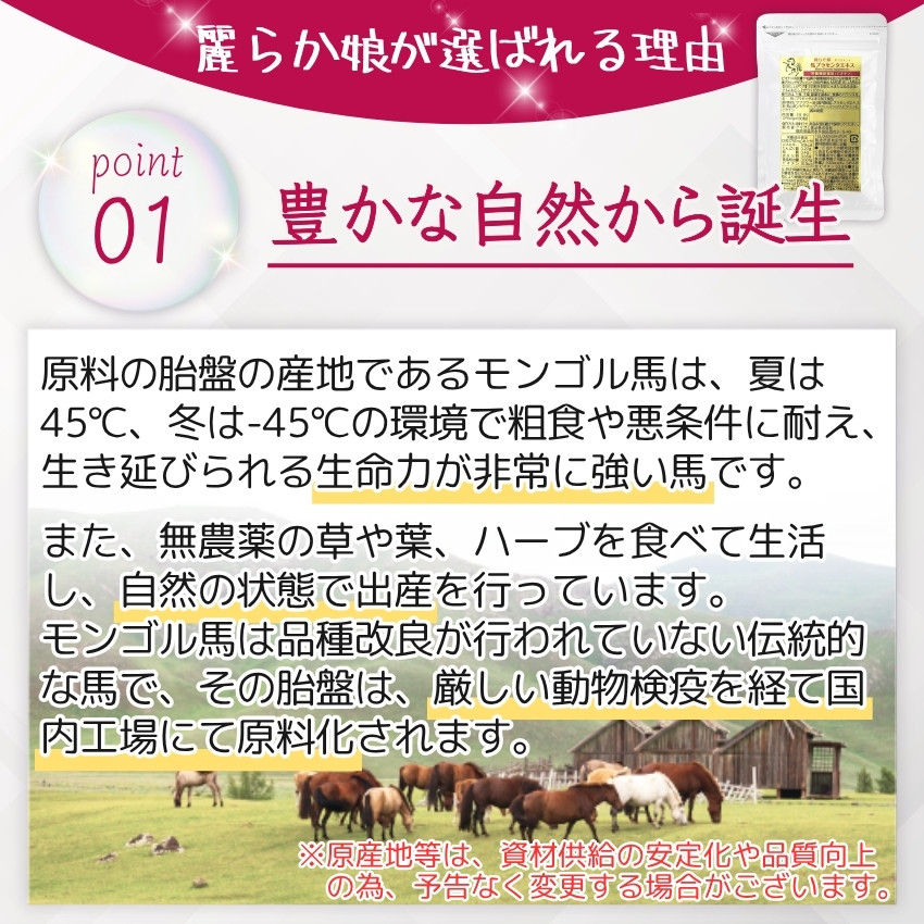 馬プラセンタ 麗らか娘 180粒 07