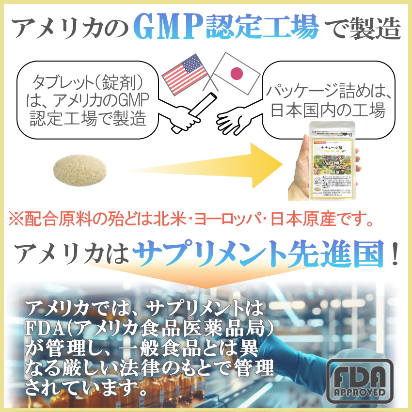 マルチビタミン ミネラル 「ナチュール70」 07