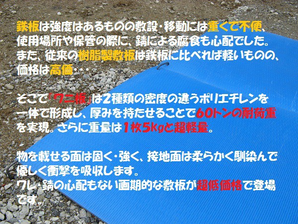 养生垫板鳄鱼板/ waniban 16毫米厚度1100×1800毫米《原创商品》