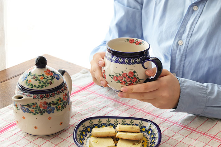 ポーリッシュマグ・大[M0117-05R]【ポーリッシュポタリー[ポーランド