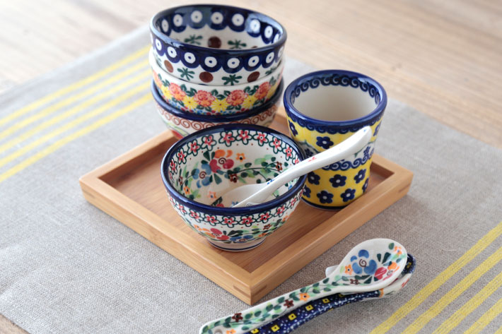 ボウル・小[M0329-B1]【ポーリッシュポタリー[ポーランド食器・陶器