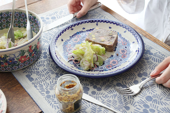 ディナープレートφ24cm(Z1001-1325)【ポーリッシュポタリー[ポーランド