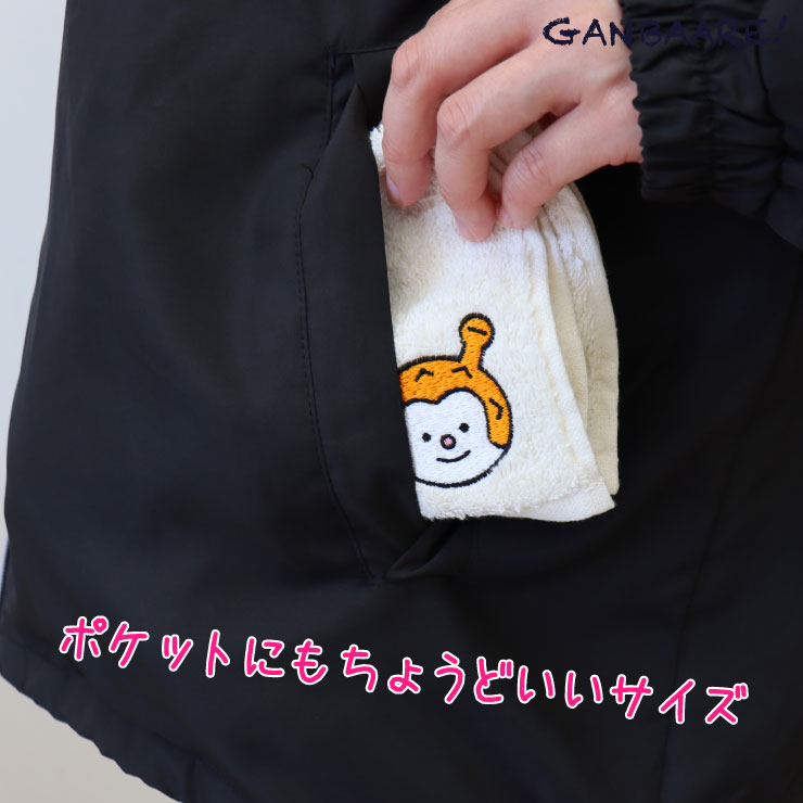 ホヤぼーや刺繍タオルはんかち ハンカチ タオル オーガニック コットン