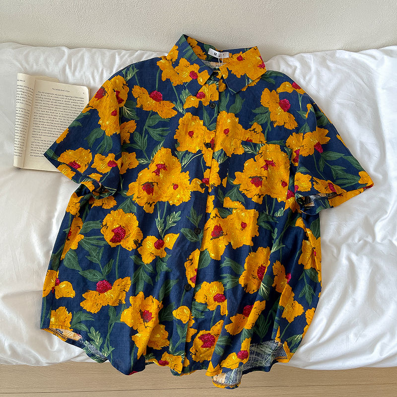 アロハシャツ シャツ レディース かりゆし ウェア 半袖 開襟 オープンシャツ 花柄 ハワイアン 夏 祭り ビーチ｜kete1239ju｜04