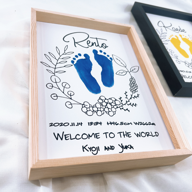 手形足形アート 赤ちゃん記念 - 手形・足形