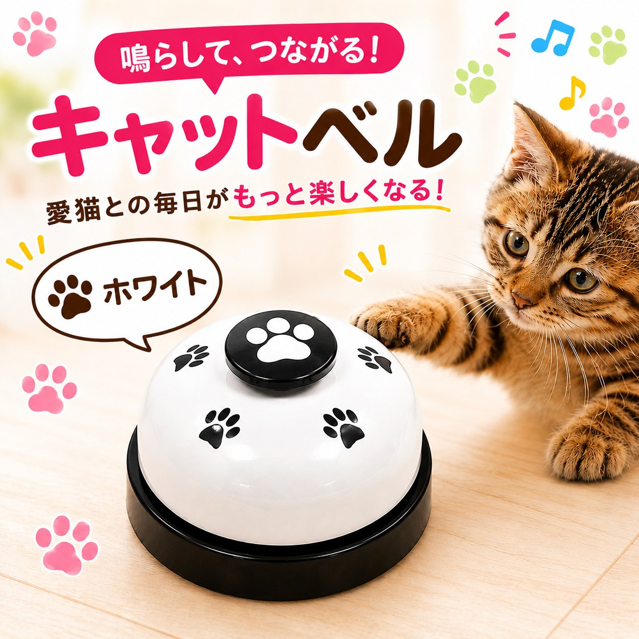 猫のおもちゃ コールベル 猫 おもちゃ キャット ベル 猫グッズ 猫用品 ペット ペットグッズ ペット用 ペット用品 玩具 かわいい 据え置き |  | 01