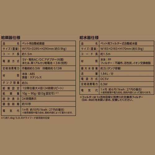マルカン ナクラム ペット用オートフィーダーアンドファウンテン 自動