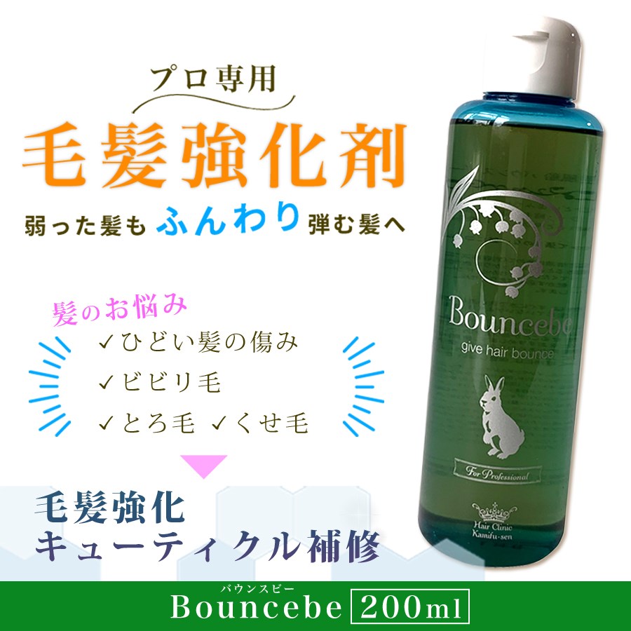 くせ毛 アウトバストリートメント 弱った髪を強くする ビビり毛 とろ毛 毛髪強化剤 美容室専売 髪風船 バウンスビー200ml : b-1 : 髪風船  ヤフー店 - 通販 - Yahoo!ショッピング