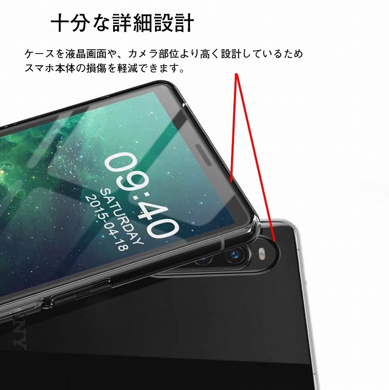 Xperia 10 IV ケース エクスペリア10IV カバー TPU 透明 クリア スマホケース 携帯ケース A202SO SO-52C SO52C  SOG07 耐衝撃 ソフトケース : a735 : スマホケースのKFストア - 通販 - Yahoo!ショッピング