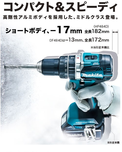 マキタ（makita） Makita 18V 充電式震動ドライバドリル 青 本体のみ