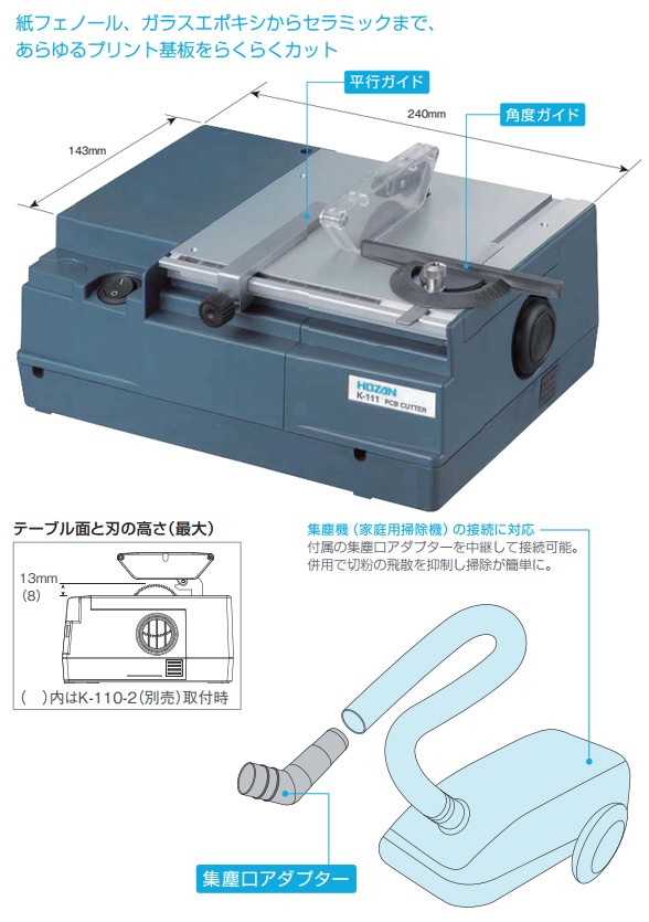HOZAN PCBカッター HOZAN（ホーザン） HOZAN PCBカッター (230V) K-111-230 : プラスワン