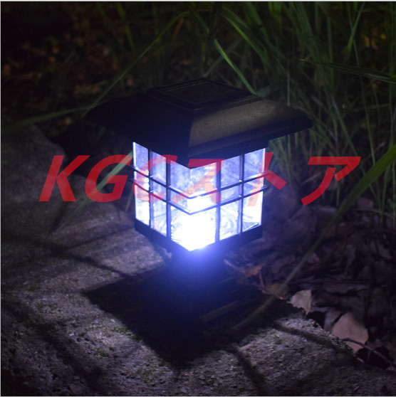 門柱灯 LEDガーデンライト 差し込む芝生ランプ ソーラーフェンス