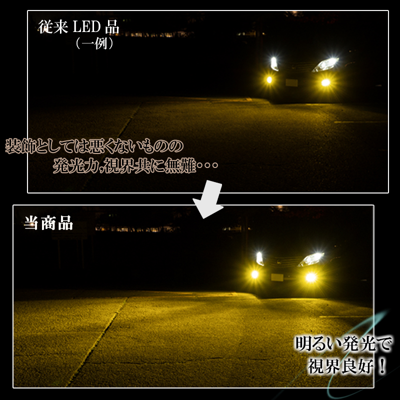 ムーヴカスタム L175S L185S LA100S LA110S LEDフォグランプ イエロー H8 H11 H16 LED バルブ 黄色 後付け  車検対応 １年保証 : mf2yl-dmv : KI-GIFTヤフー店 - 通販 - Yahoo!ショッピング