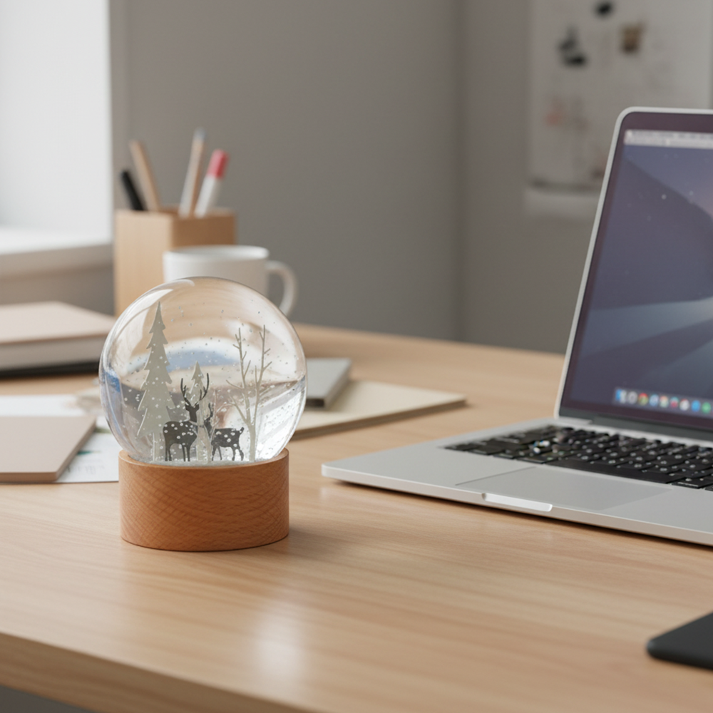 スノードーム 北欧 ガラスドーム インテリア 置物 オブジェ 卓上