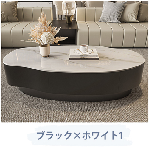 センターテーブル ローテーブル 高級感 大理石調 コーヒー