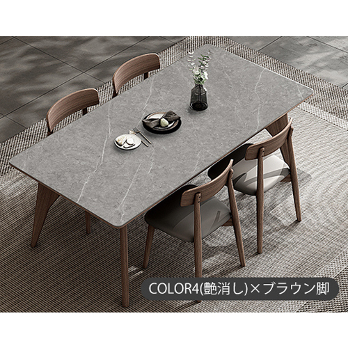 【8%クーポン有】レビュー特典★ダイニングテーブル 北欧 セラミック テーブル 大理石調 木製 食卓テーブル 幅130-180cm ダイニング リビング チェア追加可 |  | 04