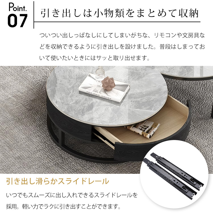 ゆうパック発送 イタリア製 大理石 猫脚 ネストテーブル 幅42cm ※r2