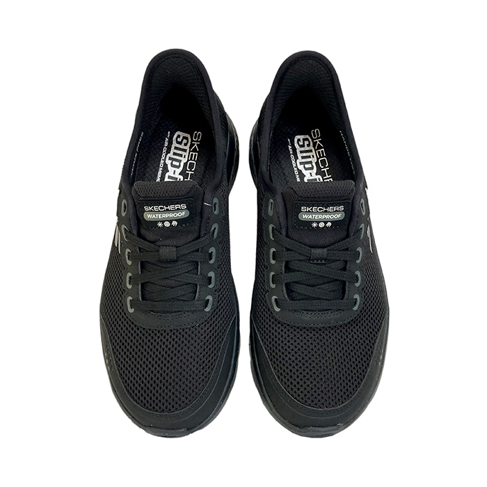 ☆極美品☆ スケッチャーズ　防水 スリップインズ　黒　24.5 SKECHERS（スケッチャーズ） スリップインズ ウォータープルーフ ゴー