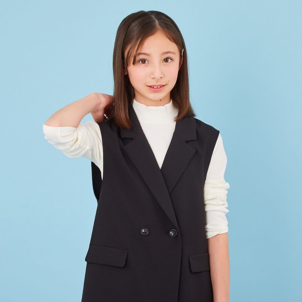 子供服 女の子 セットアップ ジレ キュロットパンツ ジレセットアップ 